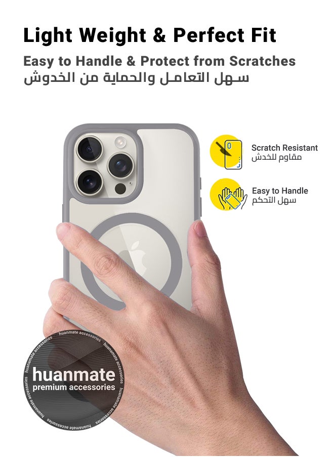 huanmate - 2 in 1 Apple iPhone 16 Pro Max Magsafe Protection Pack - Ultra Clear Shockproof Case & Edge-to-Edge Screen Protector, 360 Degree Protection, Back Cover & Screen Protector for Apple iPhone 16 Pro Max - Image 1
