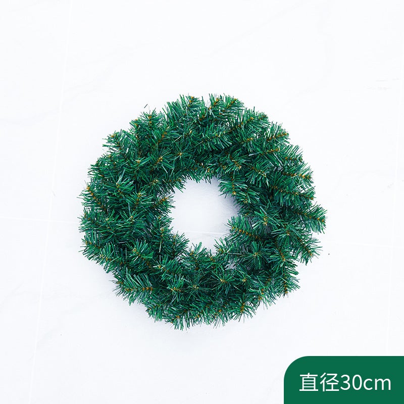Explosions Christmas Wreath Rattan 40/50/60Cm Christmas Decorative Wreath Ornaments Scene Layout - Image 1