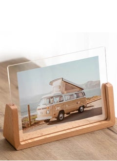 INSENSE 6-inch horizontal solid wood acrylic photo frame  - Image 4
