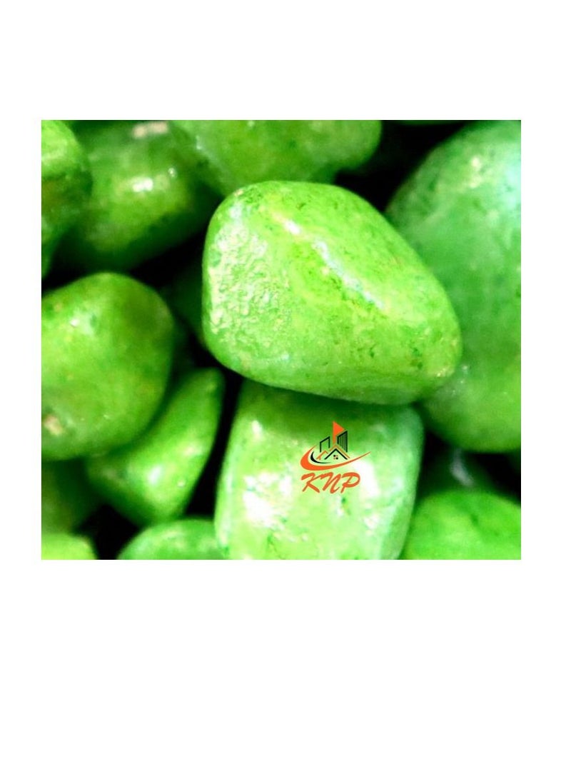 KNP Green Decorative Painted Pebbles Aquarium 10-15mm 20 kg - Image 1