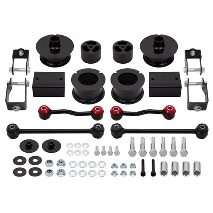 KSP PERFORMANCE Ksp 2.5" Leveling Lift Kits For Wrangler Jl 2018-2023, 2.5In Front And Rear Full Suspension Level Kit Fit Wrangler Jl, Whole Set Chassis Lift Kit Including Coil Spring Spacers And Sway Bar Link - Image 1