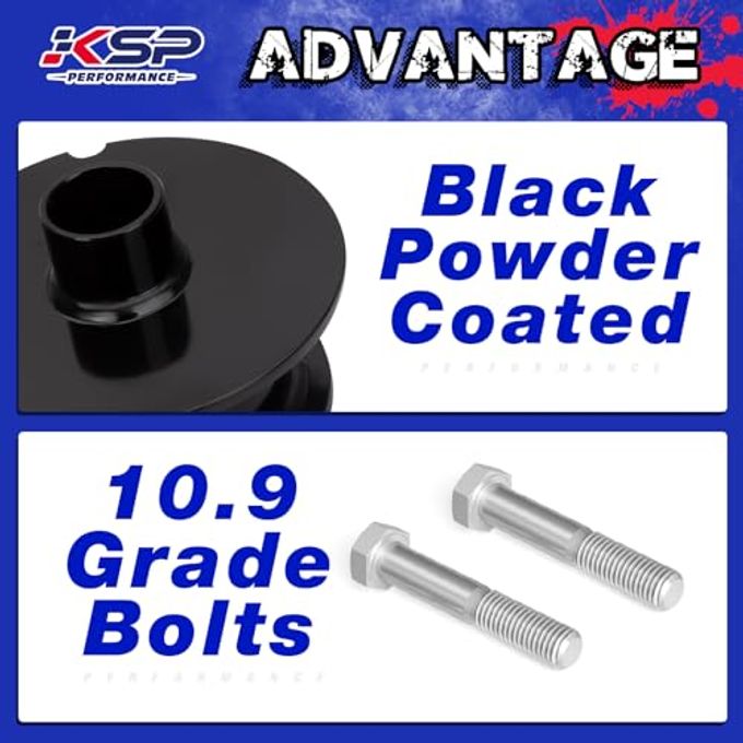 KSP PERFORMANCE Ksp 2.5" Leveling Lift Kits For Wrangler Jl 2018-2023, 2.5In Front And Rear Full Suspension Level Kit Fit Wrangler Jl, Whole Set Chassis Lift Kit Including Coil Spring Spacers And Sway Bar Link - Image 3