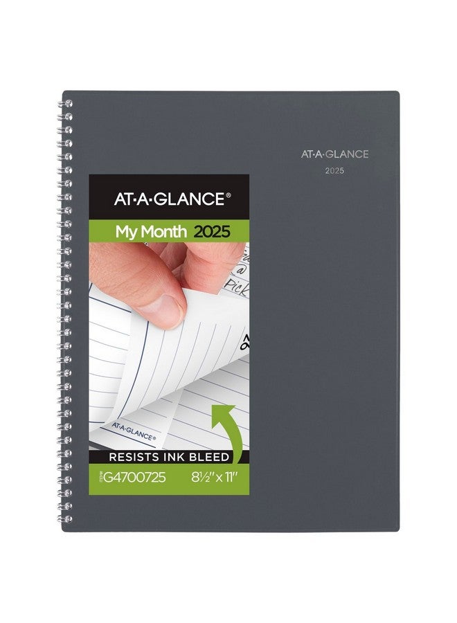 AT-A-GLANCE 2025 Planner, Monthly, 8-1/2" x 11", Large, DayMinder, Gray (GC4700725) - Image 1