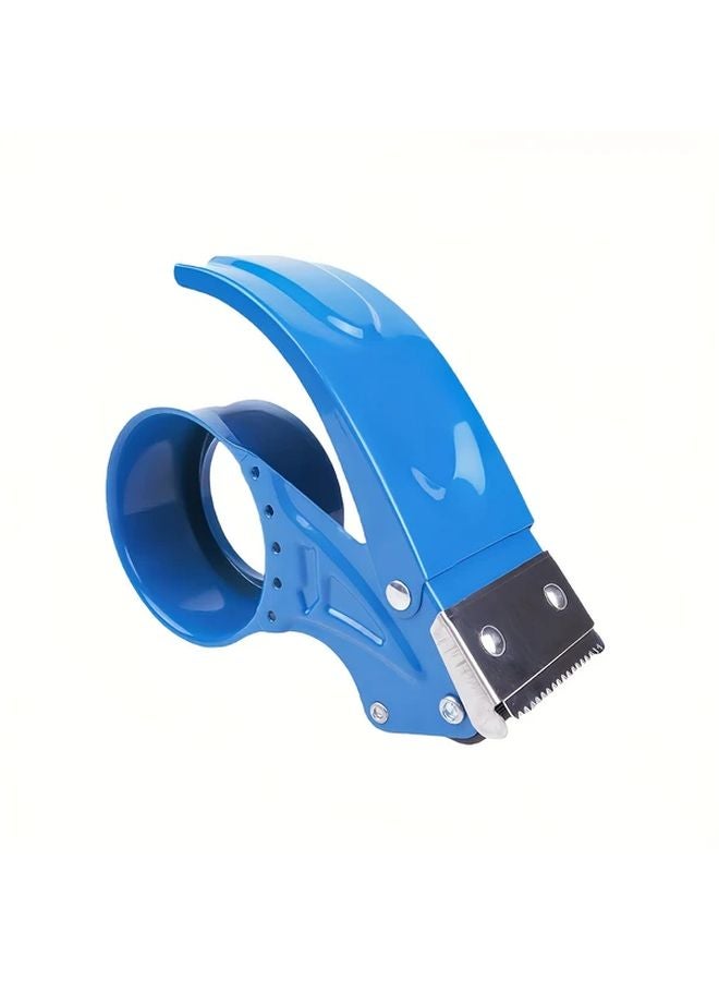 Blue Heavy Duty Metal Tape Cutter Ergonomic Adhesive Gun for Packaging Office Home - Image 1