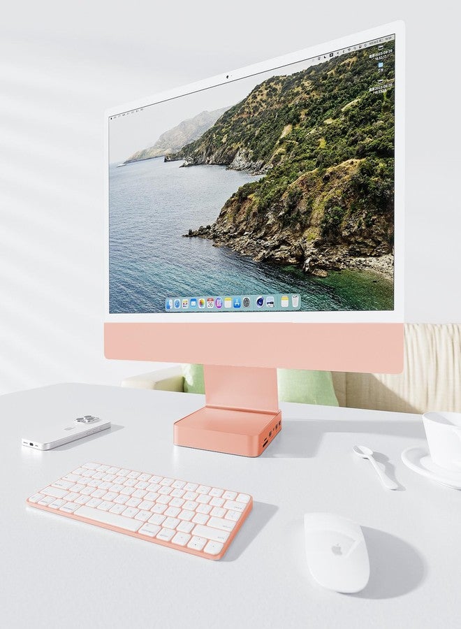 PULWTOP USB C HUB for iMac 24 inch 2021, 7 in 1 USB Hub Adapter iMac Accessories with USB C 10Gbps 3*USB A SD/TF Card Reader, Docking Station Support Expand M.2 NVMe SSD (Not Included) - Image 2