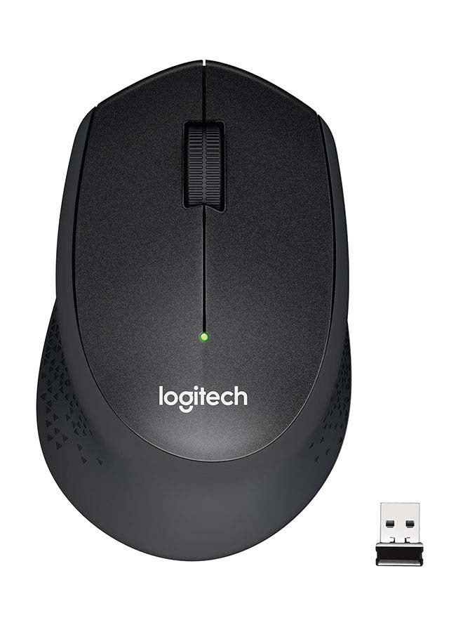 Logitech 2000 mAh M330 Silent Plus Wireless Mouse, 2.4GHz USB Nano Receiver, Silent Clicks, 18-Month Battery Life, 1000 DPI Optical Sensor, Ergonomic Right-Hand Design, Plug & Play, Compatible with Windows, macOS, Linux, Chrome OS, 910-004909 Black - Image 1
