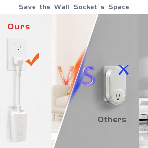 DIGITEN Wireless Thermostat Outlet Temperature Controlled Outlet with Power Cord for Heating and Cooling, Remote Control Plug in Thermostat 1800w for Space Heater, Fan, AC - Image 4