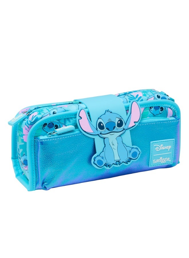 Stitch flip pencil case student stationery bag multifunctional Children's pencil case Cute Stitch buckle pencil case - Image 1