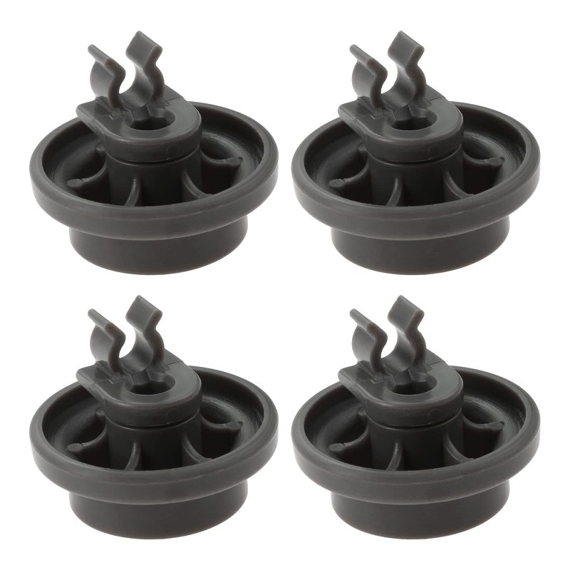 MOOTVGOO 4 Pack 4581DD3003B Dishwasher Lower Rack Wheels Bottom Dishrack Roller Assembly Replacement for LG Replace 4581DD3003C 4581DD9002B 1372292 AP4437752 AH3523051 EA3523051 PS3523051