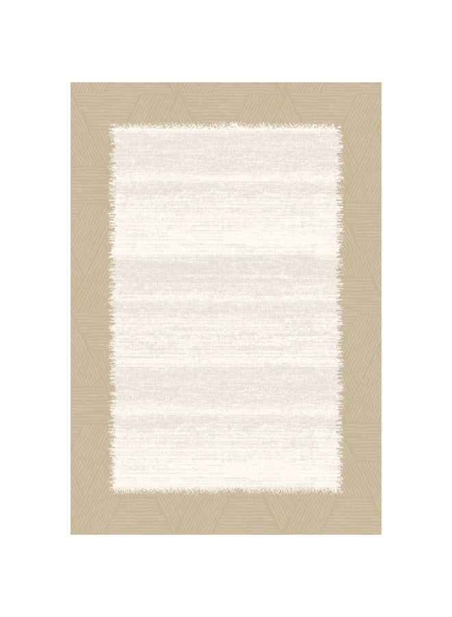 DANUBE HOME La Perle Contemporary Rug | Washable Contemporary Rugs Style | Polypropylene + Polyester Area Rug Floor Covering | Indoor Carpet For Living Room Dining Bedroom 160X230cm-White Beige - Image 4