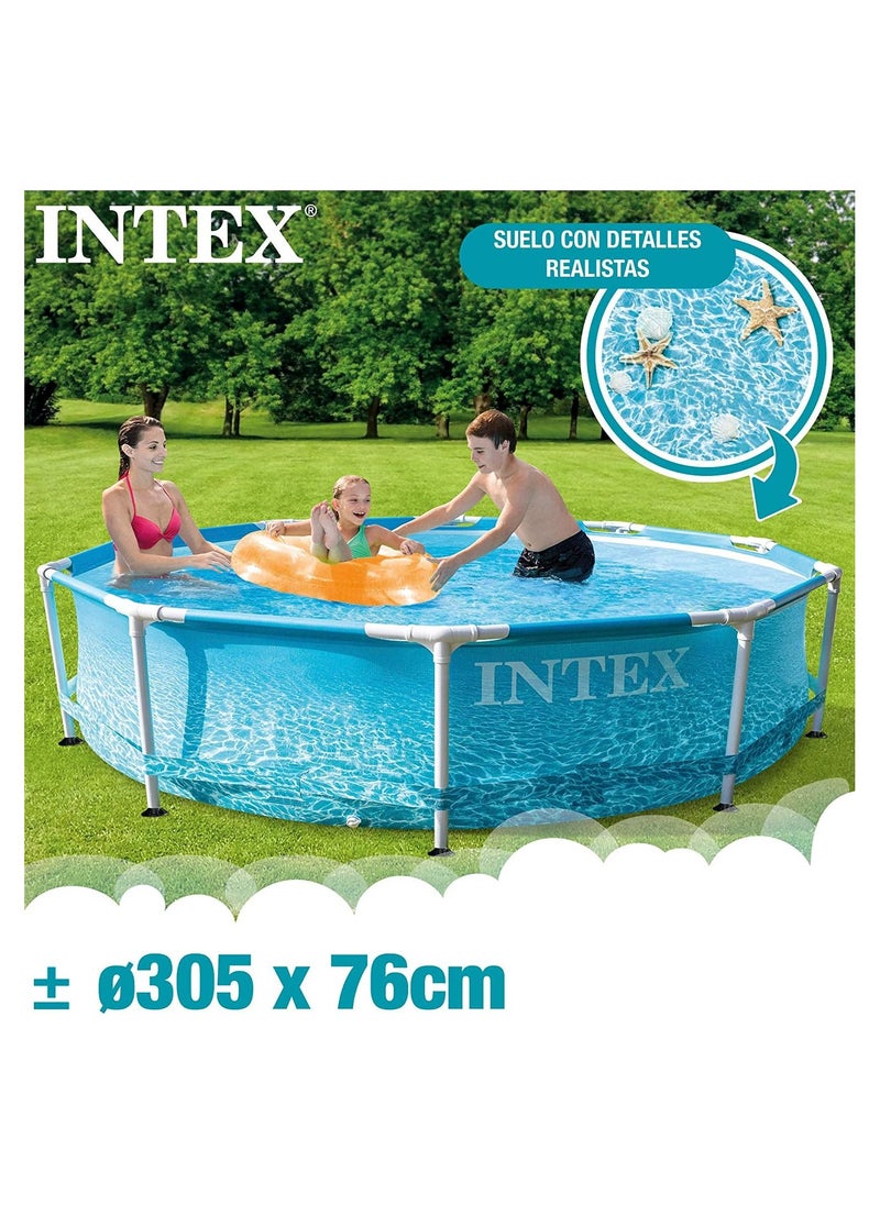 INTEX Metal Frame Pool With Pump  - Image 4