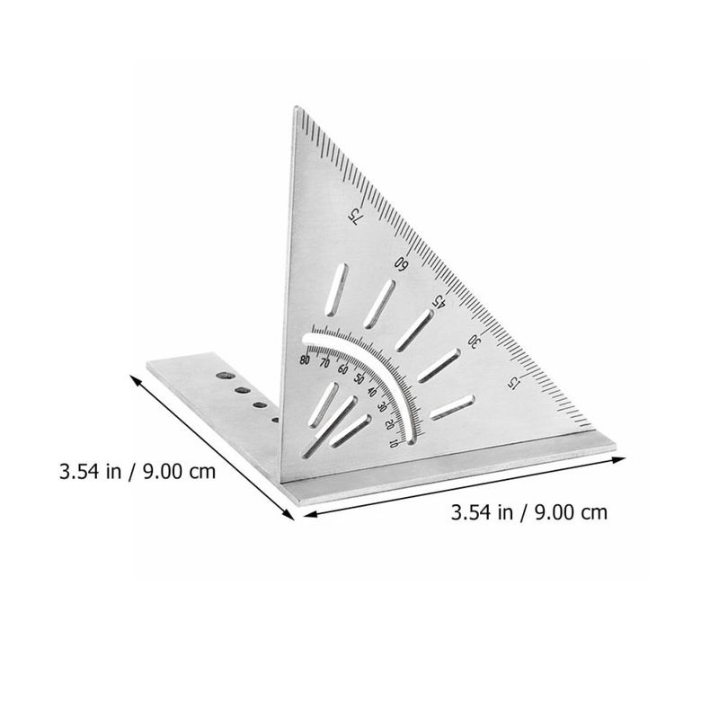 Stainless Steel Woodworking Ruler Angle Stops Precision Measuring Gauge Tool - Image 3