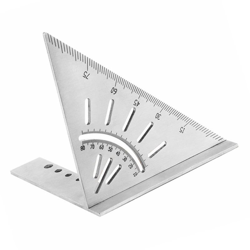 Stainless Steel Woodworking Ruler Angle Stops Precision Measuring Gauge Tool - Image 2