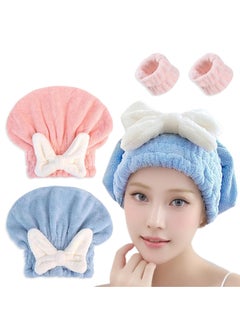 GNAFOTU New Super Absorbent Hair Towel Wrap for Wet Hair – Microfiber Towel Hair Wrap for Curly Hair Plopping and Extra Long Hair – Quick Drying, Frizz-Reducing, and Easy to Use  - Image 1
