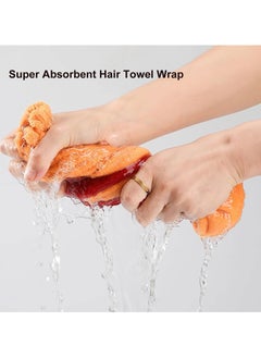 GNAFOTU New Super Absorbent Hair Towel Wrap for Wet Hair – Microfiber Towel Hair Wrap for Curly Hair Plopping and Extra Long Hair – Quick Drying, Frizz-Reducing, and Easy to Use  - Image 4