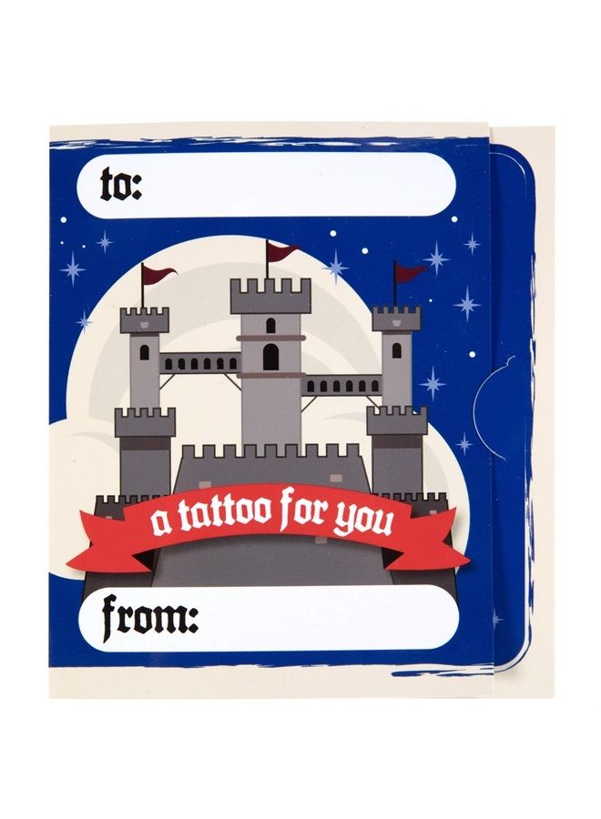 SCS Direct Unicorn & Dragon Glitter Tattoos Kits (24ct)- Perfect Goodie Bag Party Favors for Kids Birthday Party -Each Includes Fantasy Themed Temporary Tattoo- Kids Multi-Item Party Favor Packs for Boys & Girls - Image 2