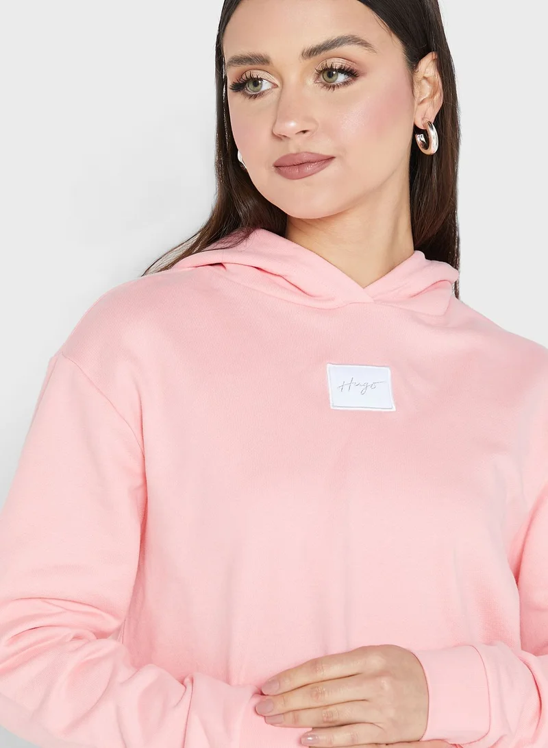 HUGO Logo Detail Hoodie