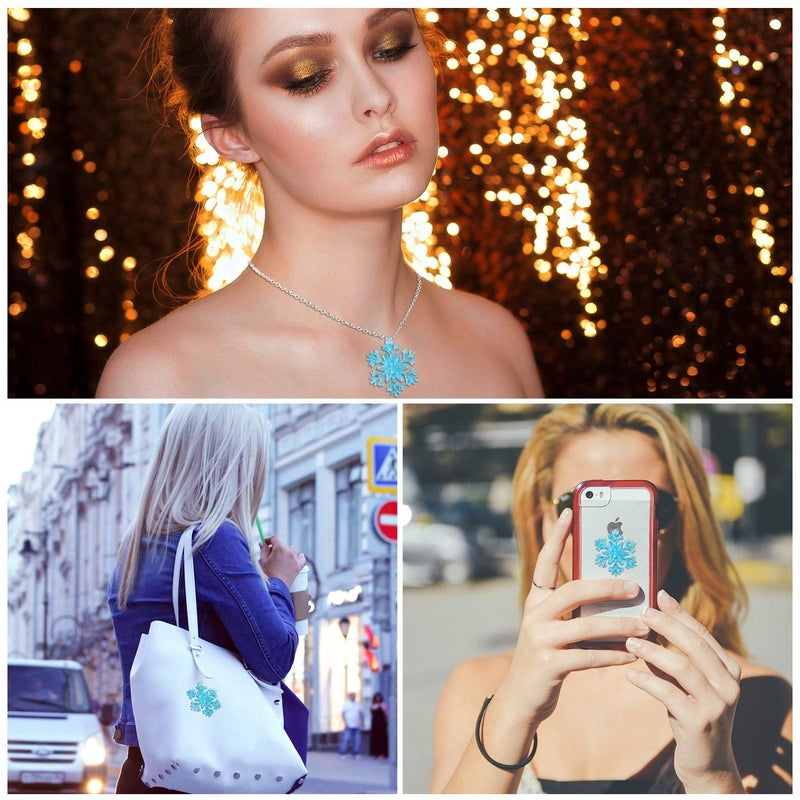 WILLBOND 11 Pcs 3D Snowflake Silicone Resin Molds Soap Chocolate Candle Fondant Mold for Winter Christmas Tree Decoration Gift Cake Topper Polymer Clay Crafts, 2.1 Inch 1.8 Inch - Image 5