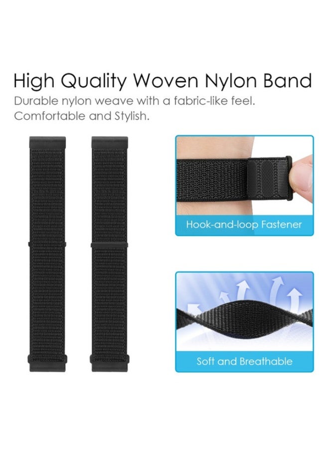 Breathable Nylon Loop Sport Band for Apple Watch 42mm/44mm/45mm/46mm/49mm – Adjustable Lightweight Strap Compatible with iWatch Ultra 2, SE, Series 10/9/8/7, Sweatproof Replacement Band for Men & Women (Midnight blue) - Image 3