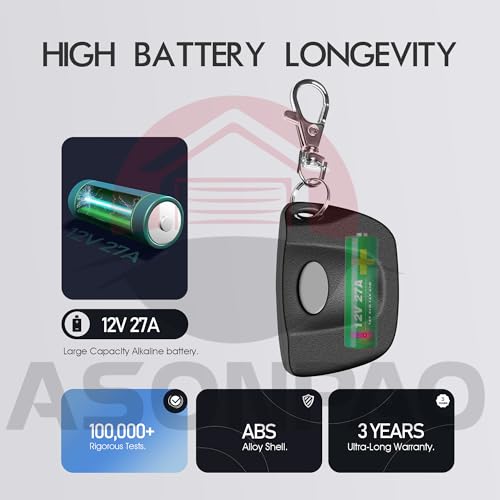 ASONPAO 2X 3089 308911,3060,3070 Multi Code Gate Opener Remote, Multicode Garage Door Opener, 3-Year-Warranty - Image 3