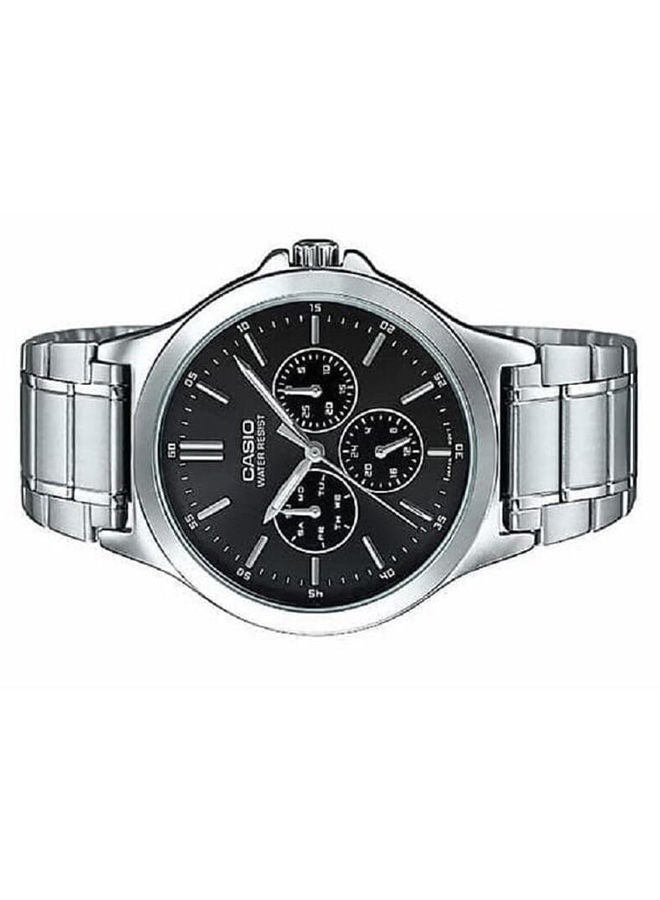 CASIO ساعة يد تناظرية من الفولاذ المقاوم للصدأ MTP-V300D-1AUDF - Image 2