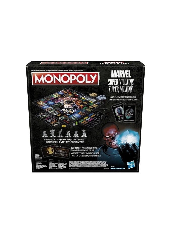 Monopoly: Marvel Super Villains Edition – Board Game for 2-6 Players, Ages 8+, Strategy & Adventure Fun with Marvel Characters, Ideal for Family Game Night & Marvel Fans - Image 5