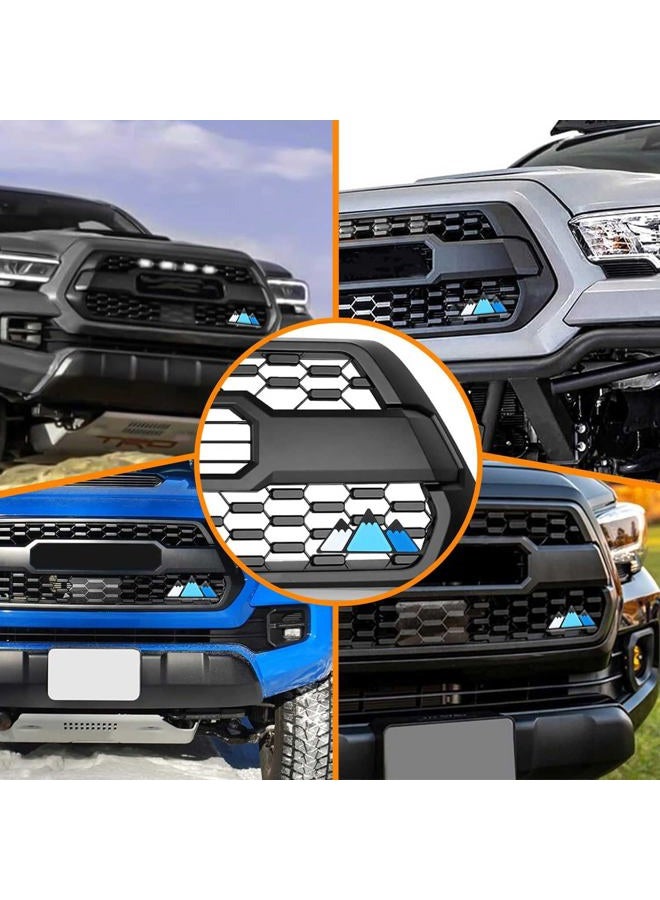 zougon Tri-Color Grille Badge Emblem Decoration Accessories Car Truck Label Fit for Tacoma 4Runner Tundra Sequoia Rav4 Highlander - Image 4