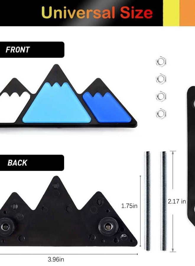 zougon Tri-Color Grille Badge Emblem Decoration Accessories Car Truck Label Fit for Tacoma 4Runner Tundra Sequoia Rav4 Highlander - Image 2