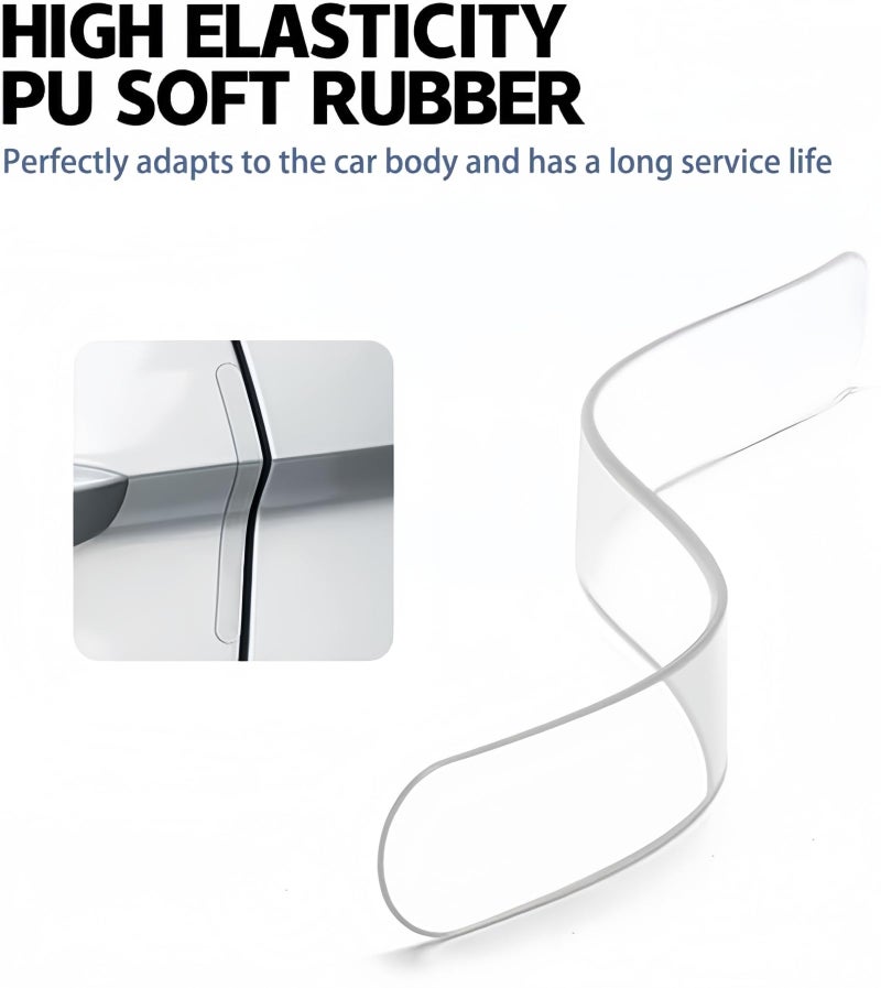 Xfopz 12 Pack Waterproof Car Door Handle Scratch Protector, Anti-Collision Car Bumper Strip Side Door Edge Guards Protector, Door Corner Guards - Image 3