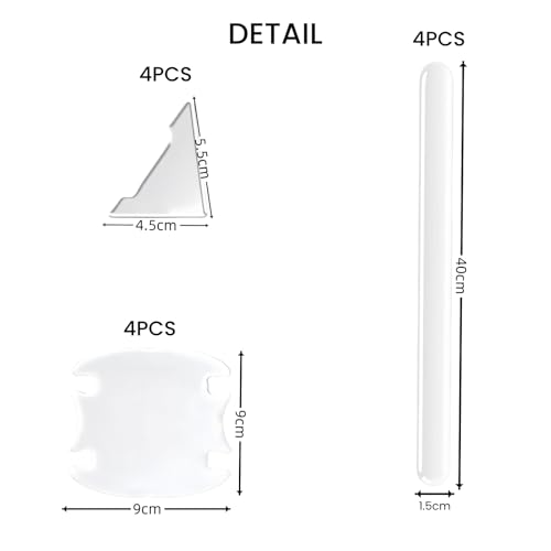 Xfopz 12 Pack Waterproof Car Door Handle Scratch Protector, Anti-Collision Car Bumper Strip Side Door Edge Guards Protector, Door Corner Guards - Image 2