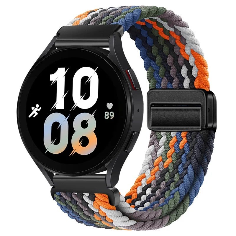 Bluejw Braided Nylon Watch Strap 20mm 22mm Replacement Wristband for Samsung Galaxy Watch and Huawei Smart Watches – Sporty, Durable, Comfortable - Image 1