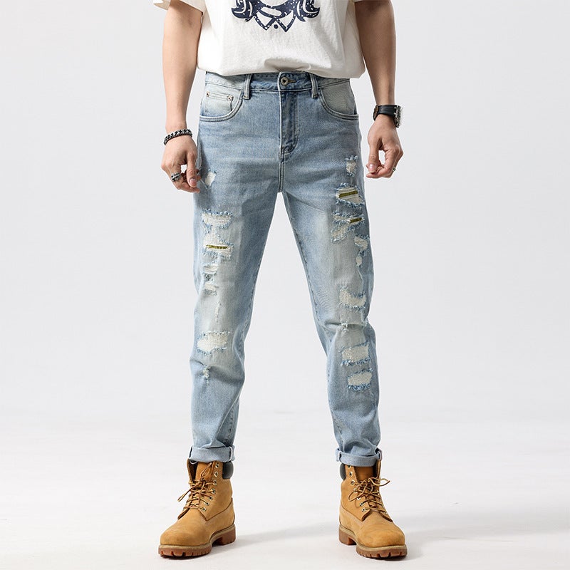 Unisex Classic Denim Jeans Loose Fit Daily Outdoor Wear - Image 1