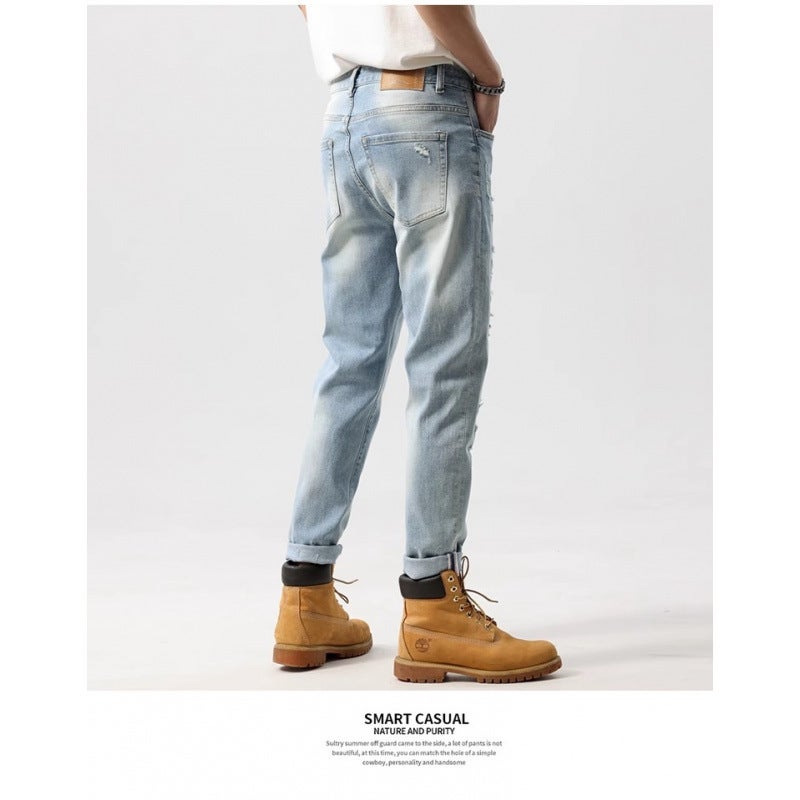 Unisex Classic Denim Jeans Loose Fit Daily Outdoor Wear - Image 2