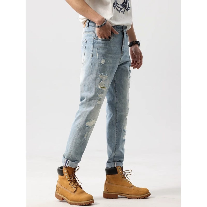 Unisex Classic Denim Jeans Loose Fit Daily Outdoor Wear - Image 4
