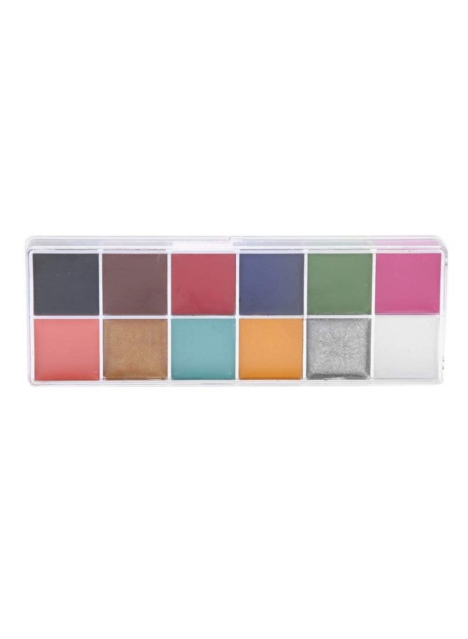 klarako 10Pcs 12-color Halloween body paint, fat-based cosmetic paint, dramatic-effect paint for special-effects facial makeup - Image 4