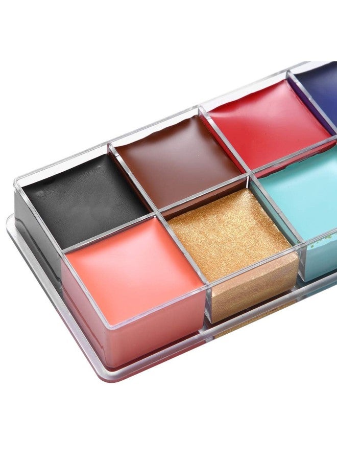 klarako 10Pcs 12-color Halloween body paint, fat-based cosmetic paint, dramatic-effect paint for special-effects facial makeup - Image 3