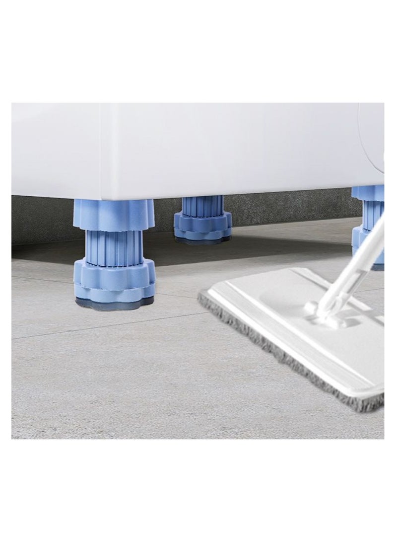 4pcs مكافحة الاهتزاز وسائد، غسالة قاعدة القدمين، مكافحة الانزلاق تعزيز امتصاص الصدمات والحد من الضوضاء وسائد مع أكواب امتصاص لغسالة ومجفف وقف حماية القاعدة - Image 3