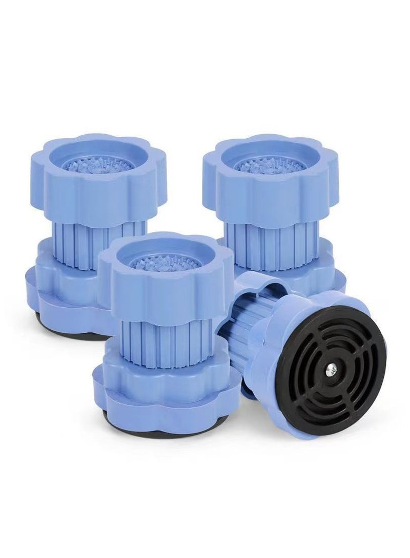 4pcs مكافحة الاهتزاز وسائد، غسالة قاعدة القدمين، مكافحة الانزلاق تعزيز امتصاص الصدمات والحد من الضوضاء وسائد مع أكواب امتصاص لغسالة ومجفف وقف حماية القاعدة - Image 1