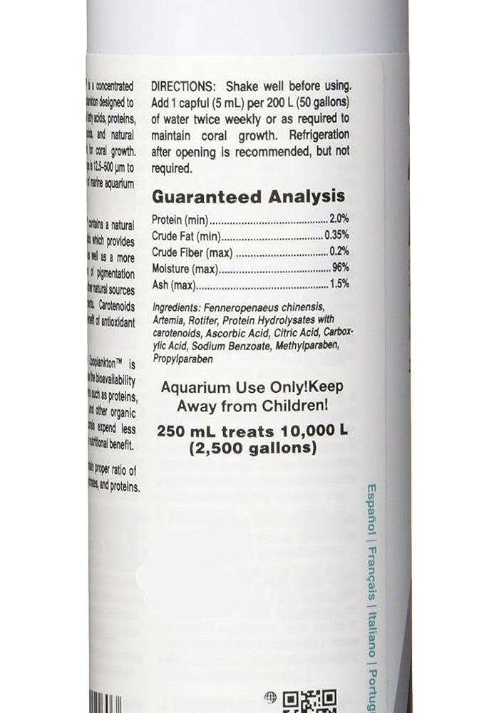 Seachem Reef Zooplankton 250 ml - Concentrated Marine Zooplankton for Coral Growth - Image 3