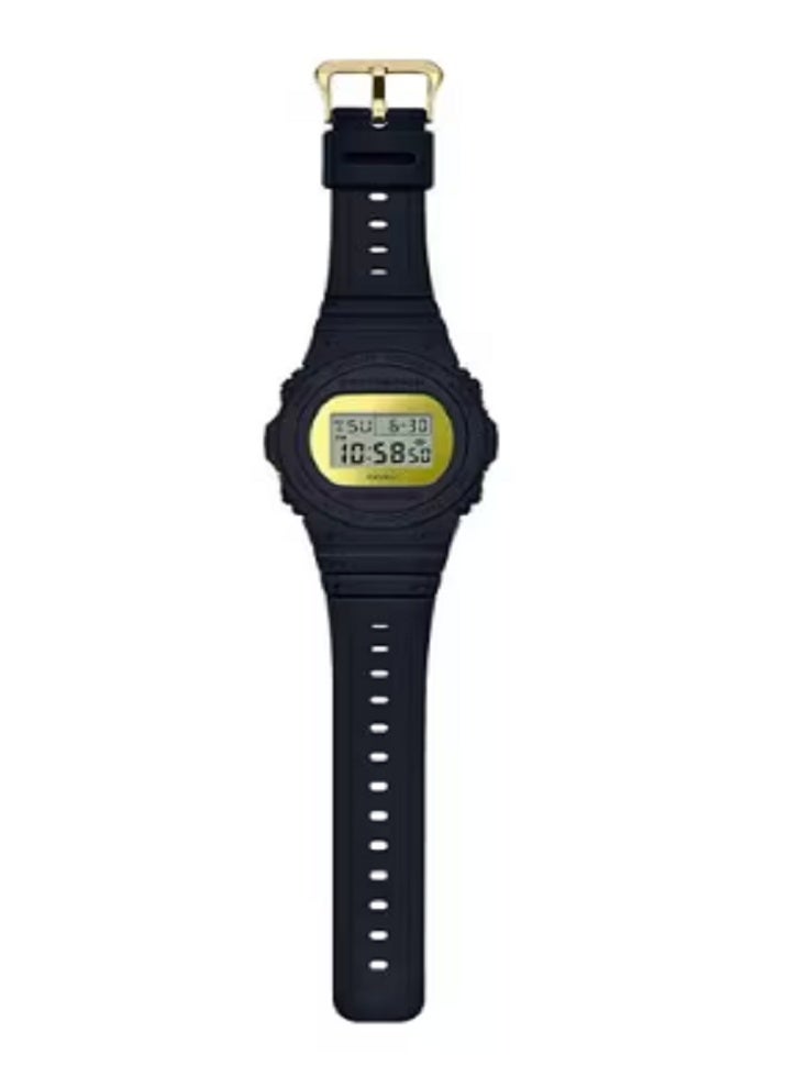 Casio G-SHOCK Classic Digital Square Watch - Gold Display Accent, Shock Resistant, Iconic Style - Image 2