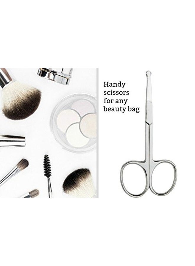 BeeSpring Rounded Nose Hair Scissors. Round Tip Scissor for Ear, Eyebrow, Beard and Mustache Trimming - 3.5" Blunt Nosed Tipped Grooming Trimmer - Image 5