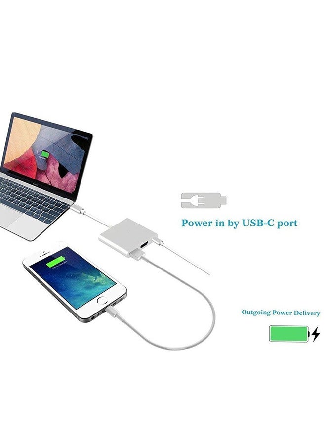 ماركة غير محددة - Type-C OTG كابل موصل ، goodtool 3 في 1 Type-C USB Type-C محول هدمي محول 4K - Image 1