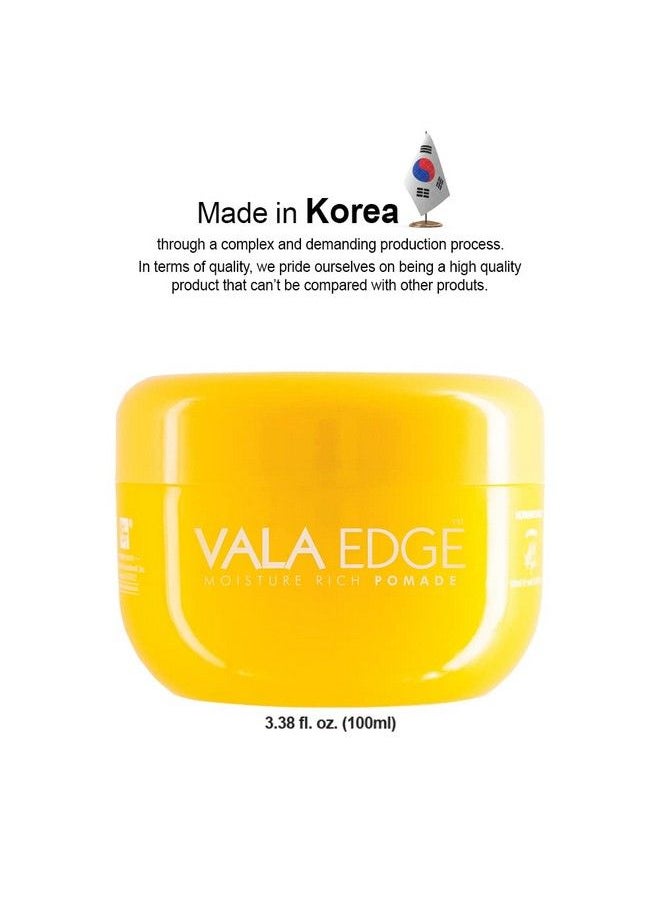 Beauty Town - Hair Pomade Vala Edge Control 100Ml 3.38 Fl Oz Strong Ultimate Hold High Shine Easy To Wash Out Made In Korea Beauty Styling Gel (Jasmine Floral Scent) - Image 1