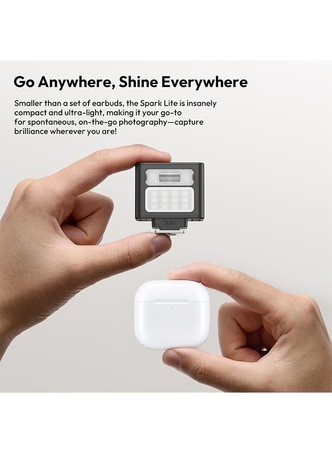 ULANZI SL02 Mini Flash Speedlite with Video Light, GN8 6500K Camera Mini Flashlight for Canon Fuji Sony Nikon and Othe SLR Digital Cameras, 4 Power Levels Camera Flash Speedlight NOT Fit Sony ZV -1F - Image 2