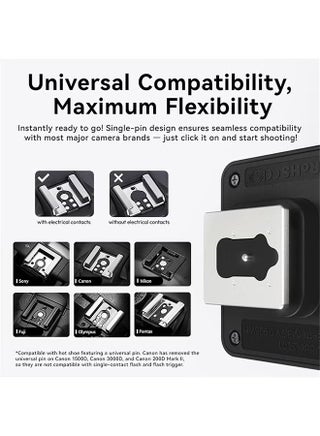 ULANZI SL02 Mini Flash Speedlite with Video Light, GN8 6500K Camera Mini Flashlight for Canon Fuji Sony Nikon and Othe SLR Digital Cameras, 4 Power Levels Camera Flash Speedlight NOT Fit Sony ZV -1F - view 3