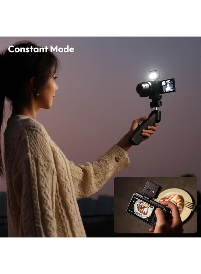 ULANZI SL02 Mini Flash Speedlite with Video Light, GN8 6500K Camera Mini Flashlight for Canon Fuji Sony Nikon and Othe SLR Digital Cameras, 4 Power Levels Camera Flash Speedlight NOT Fit Sony ZV -1F - Image 5