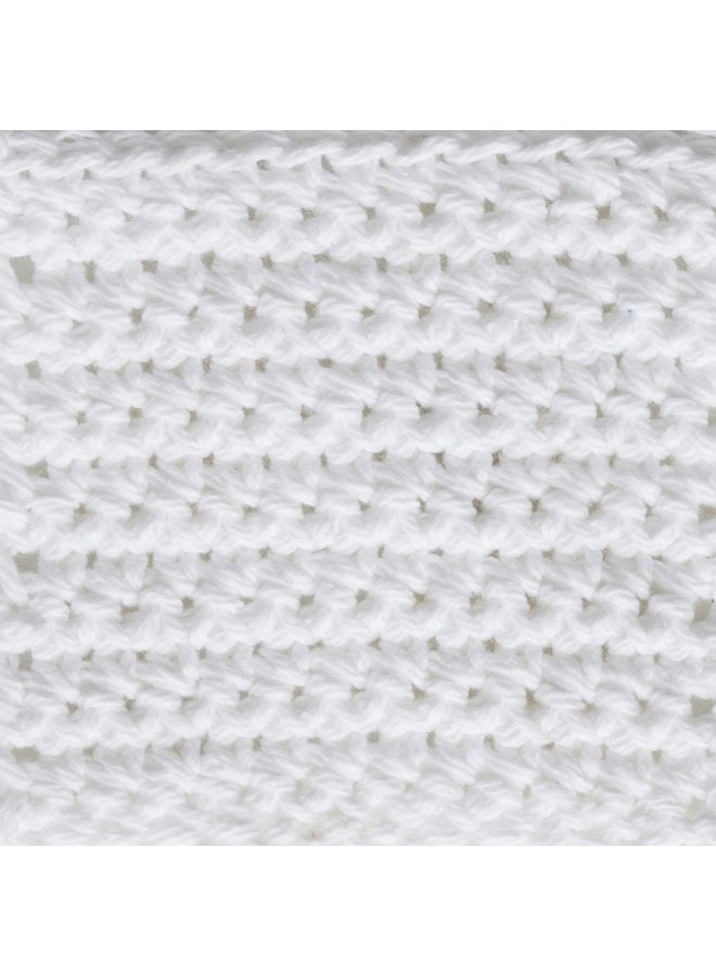 Lily Sugar'n Cream Cotton Cone Yarn, White , 1 Cone, 14 oz (Pack of 1) - Image 3