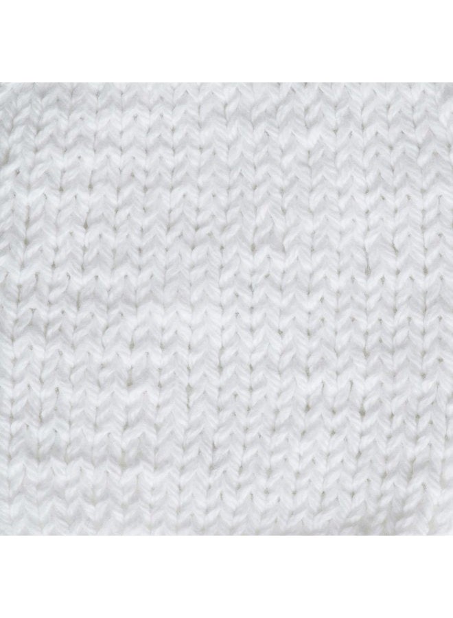 Lily Sugar'n Cream Cotton Cone Yarn, White , 1 Cone, 14 oz (Pack of 1) - Image 4