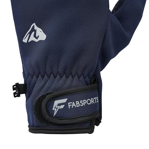 FABSPORTS All-Round Winter Riding Gloves (Unisex) | Warm Fleece Lined, Water-Resistant & Windproof for Moderate Cold Weather Cycling & Motorcycling | Anti-Slip, Touchscreen Ready - Image 3
