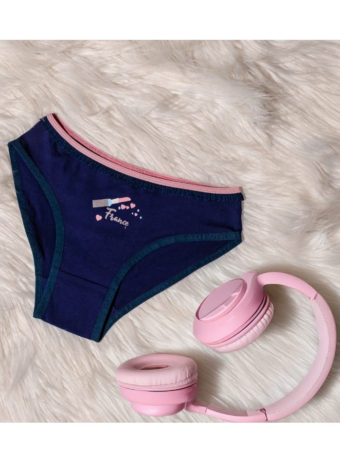 YOUNG WEAR YOUNG UNDERWEAR | Women’s 100% Cotton Bikini Brief Underwear | Multipack | Set of 6 | Available in Plus Size | Solid Cotton Underwear | Colorful Illustrations  - Image 4